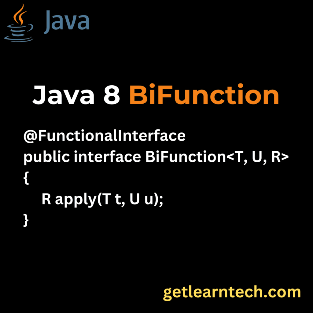 Java BiFunction Interface