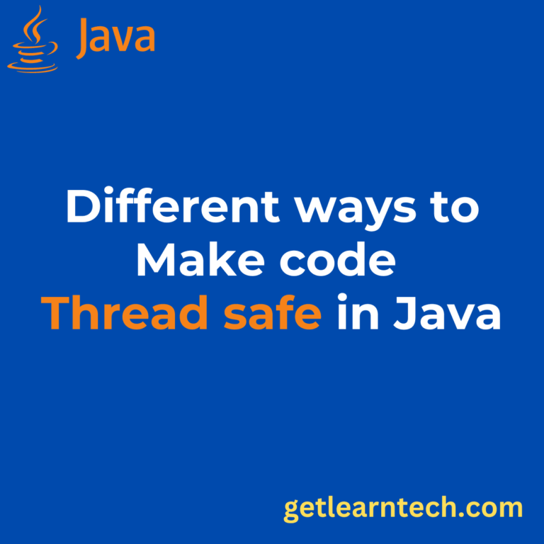 Different ways to make code thread safe in Java