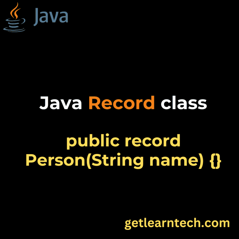 Java Record Small