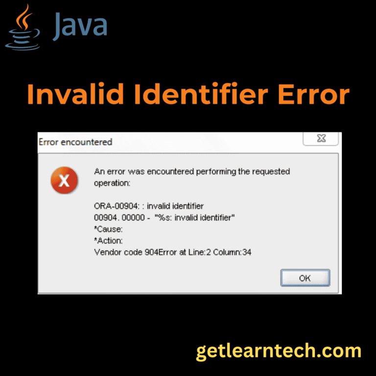 Invalid Identifier Small